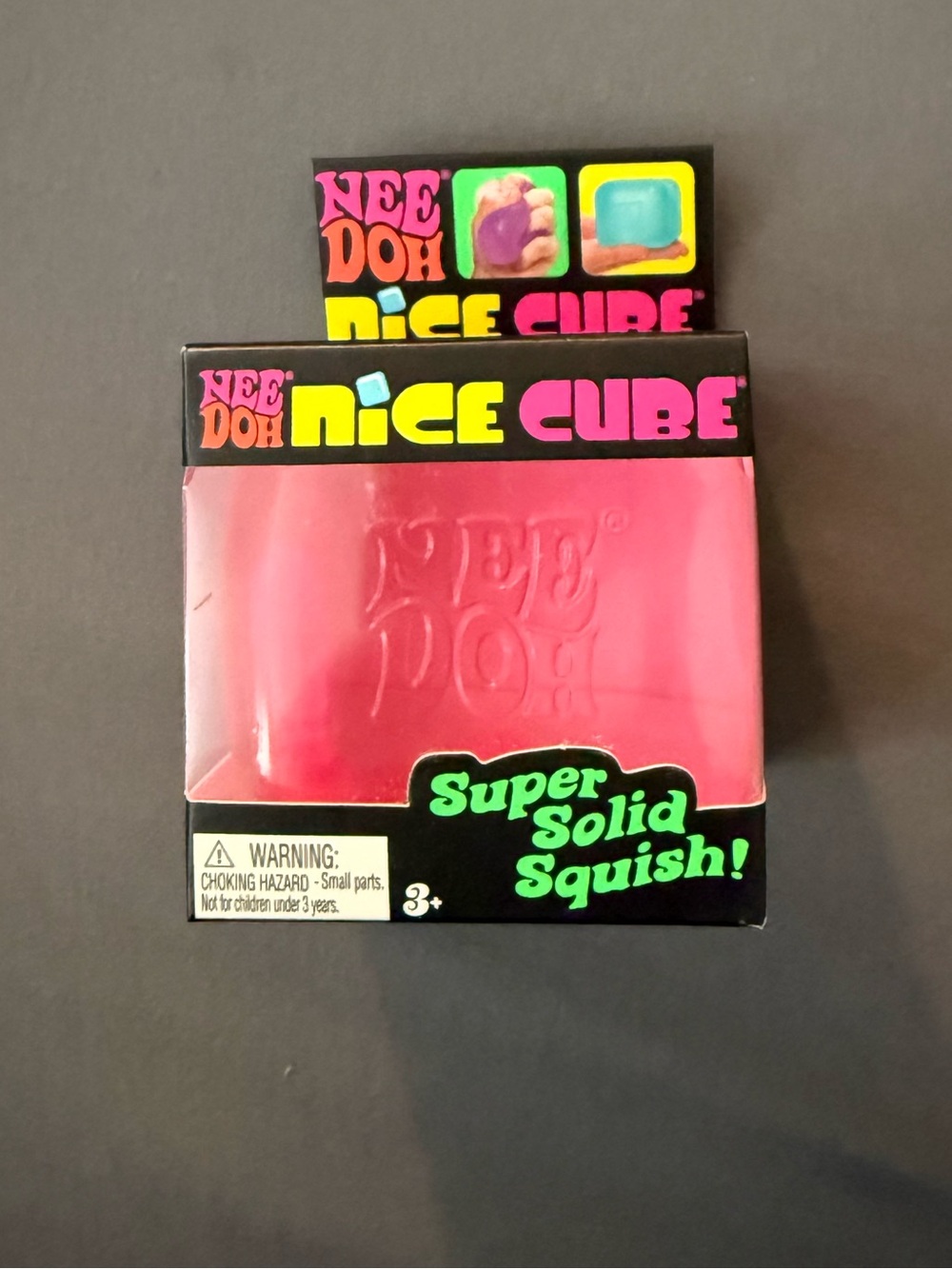 Needoh Nice Cube Super Solid Squish - Pink